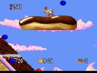 une photo d'Ã©cran de Bubsy Fractured Furry Tails sur Atari Jaguar